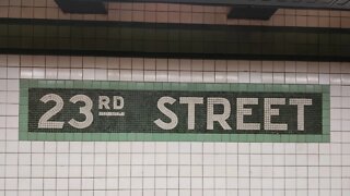 23rd Street and 6th Avenue subway in New York City 2021.
