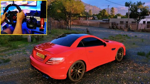 FORZA HORIZON 5 - MERCEDES-BENZ SLK 55 AMG 2012 - Steering Wheel G29 GAMEPLAY