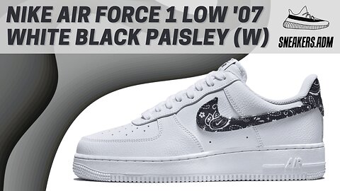 Nike Air Force 1 Low '07 Essential White Black Paisley (W) - DH4406-101 - @SneakersADM