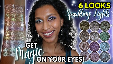 NEW Shine by SD SPARKLING LIGHTS Review on Tan Skin | INDIE SINGLE EYESHADOWS