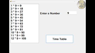 How to Create a Multiplication Time Table in Visual Basic.Net