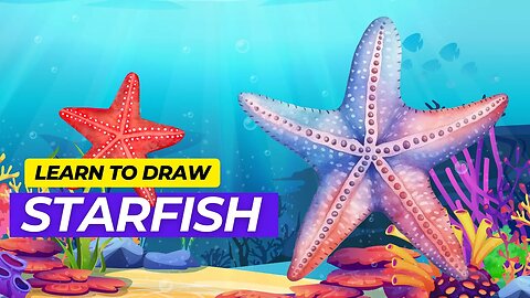 How to Draw a Starfish | Easy Kids Drawing | Kids Art Tutorial