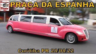 Praça da Espanha Carrões do Dudu 28/08/22 Curitiba SLS AMG roadster Limousine Rosa PT Cruiser