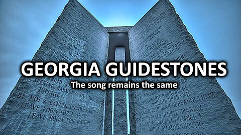 Georgia Guidestones - Destroyed, but, the song remains the same