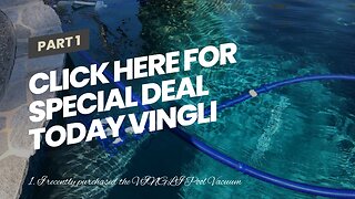 Click Here For Special Deal Today VINGLI Pool Vacuum Above Ground Indoor Outdoor Automatic Swim...