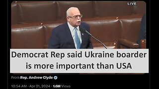 U.S Democrat Gerald Says Ukraine Border is more important than USA