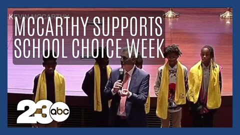 House Speaker Kevin McCarthy shows support for National School Choice Week