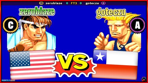 Street Fighter II': Hyper Fighting (zeroblaze Vs. goteczu) [U.S.A. Vs. Chile]