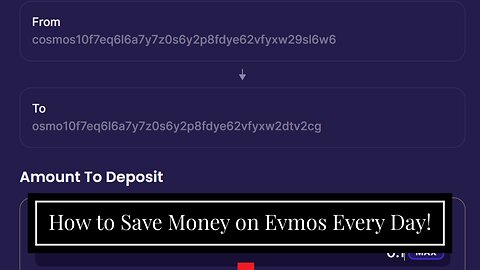 How to Save Money on Evmos Every Day!
