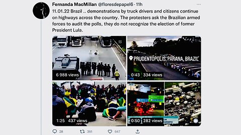 MEDIA IS SILENT BUT THERE SEEMS TO HUGE PROTESTS IN BRAZIL OVER PRESIDENTIAL ELECTION | 02.11.2022
