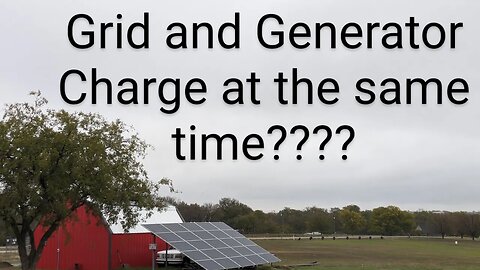 Maximum Battery Charging | Grid and Generator Charging