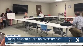 Turpin High School students holding Diversity Day