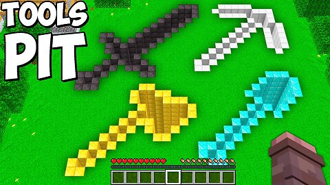 I Found THE Biggest Tools Pit in Minecraft | BEST MINECRAFT TOOLS DIAMOND VS GOLD