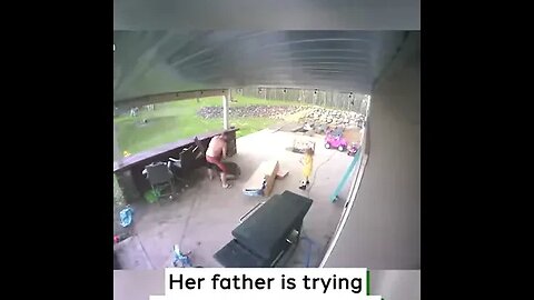 Father and Daughter Close Call With Tree #viralclips #viralvideos