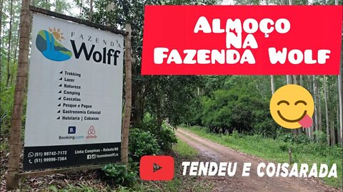 Almoço no camping, cabanas, fazenda Wolff - Rolante / RS Comida caseira #turismo #viagem #ferias