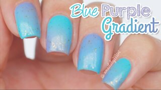 Blue Purple Gradient _ using _Peel Off Tape_ by Mitty