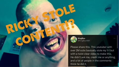 Ricky Berwick Accused Of Stealing Content!?