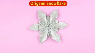 Origami Snowflake for Christmas/Step by Step/ Easy Paper Crafts