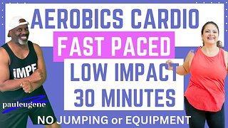Fast Paced Fun Old School Aerobics Cardio Walk Workout | 30 Minute | Calorie Burner