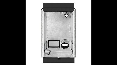 Voilamart Grow Tent, 24"x 24"x 48" Hydroponic Mylar Grow Tent with Observation Window and Remov...