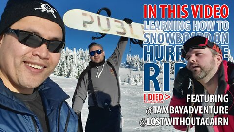 American & Filipino Travel America: First Time Learning How To Snowboard On Hurricane Ridge