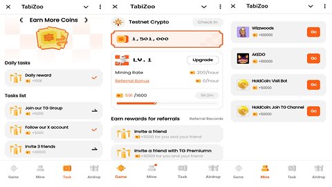 TabiZoo | Join Me And Raise Tabi Pets To Get The Tabi Airdrop | New Telegram Crypto Mining Bot