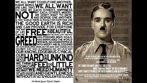 The great Dictator - Charlie Chaplin - Hanz Zimmer Mix