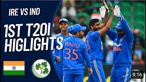 India vs Ireland 1st T20i Highlights 2023