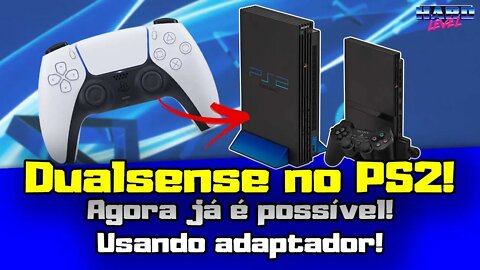 Dualsense no PS2! Já é possível usar o controle do PS5 no Playstation 2! [Adaptador Brook]