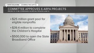 Committee to discuss 6 ARPA projects