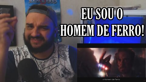 (REACT) Rap do Homem de Ferro (Vingadores: Ultimato) - EU SOU O HOMEM DE FERRO ( 7 Minutoz )