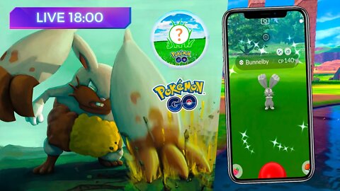 🕕 BUNNELBY SHINY! DOBRO XP (EXPERIÊNCIA) AO EVOLUIR POKÉMON! Hora do Holofote! Pokémon GO!