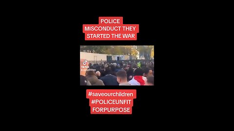 POLICE MISCONDUCT TRIED TO BLOCK US FROM PAYING OUR RESPECT ON REMEMBRANCE DAY