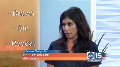 Arizona Department of Forestry and Fire Management: Be Fire Aware while camping