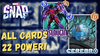 Every Card Larger than Infinaut?! | Cerebro 6 Deck Guide Marvel Snap