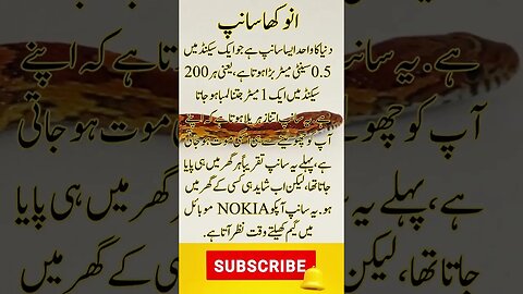 biggest snake | funny interesting facts shorts Urdu viral