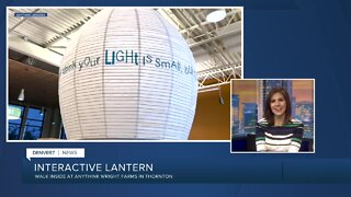 Interactive lantern on display at Anythink Wright Farms Library