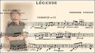 Légend pour Trompette et Piano by (Georges Enesco) [Heinz Karl Schwebel]