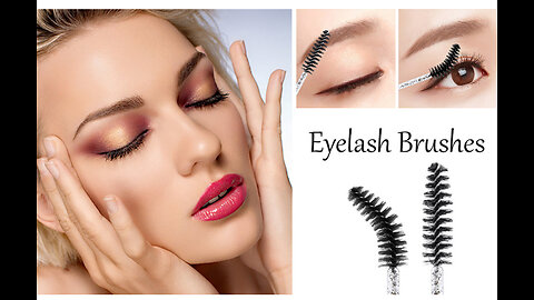 300 Crystal Shiny Disposable Mascara Wand Eyelash Eyebrow Brushes Spooly Applicator Makeup Kits...