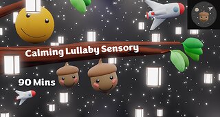 Soothing Baby Sleep Music, Lullaby for Littles to go to Sleep - Floating Lantern Show - 90mins