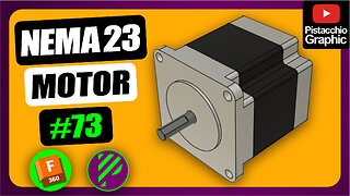 #73 Motor NEMA 23 CNC | Fusion 360 | Pistacchio Graphic