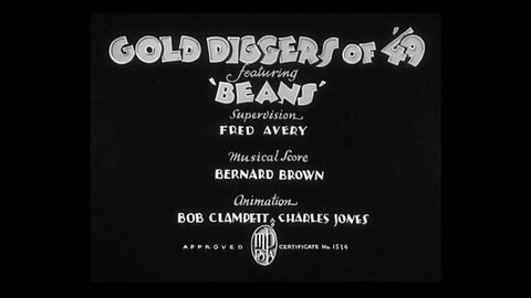 1935, 11-2, Looney Tunes, Gold diggers of ‘49