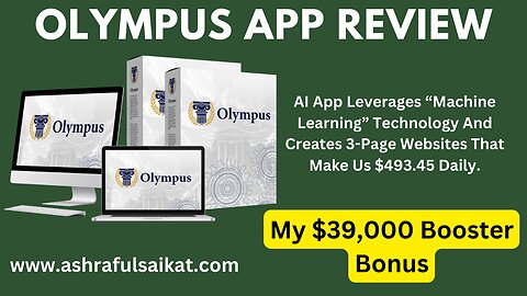 Olympus App Review with Must Needed Bonus (Olympus App by Venkata Ramana)