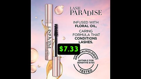 L'Oreal Paris Voluminous Makeup Lash Paradise Mascara.