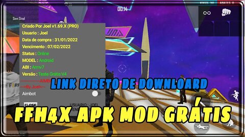 FFH4X GRÁTIS 🔥 APK MOD 🔥 SPEED HACKER 🔥 ZÉ PEDRINHA 🔥GHOST ⚡HS INSANO LINK DIRETO 📥