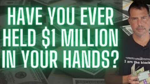 Have you ever held $1 Millions Dollars in Your Hands?