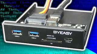 BYEASY Front Panel USB Hub / Card Reader | Unboxing & Installation