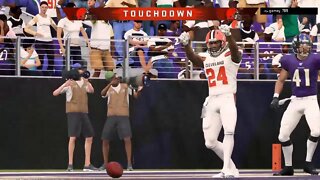 Another BIG RUN by Nick Chubb #Madden20 #Browns #H2H #NickChubb #TD #Ravens