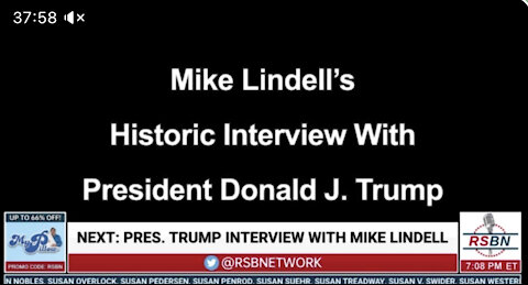 Mike Lindell interviews President Trump 11/16/2021