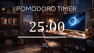 25/5 Pomodoro Technique 🌌 Lofi + Frequency for Relaxing, Studying and Working 🌌